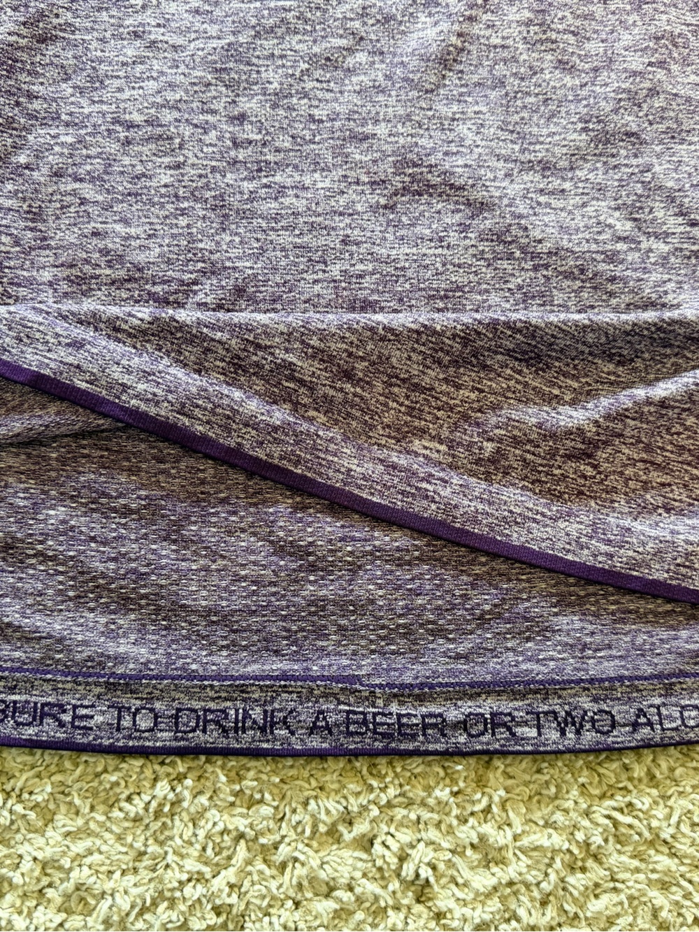Lululemon Men’s Athletic T Shirt XXL Purple Short Sleeve Workout Tee - Picture 6 of 7